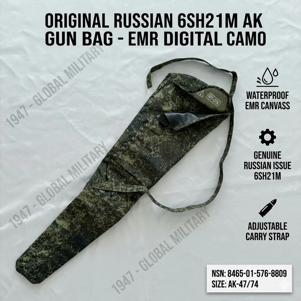 

Original Russian Army 6Sh21M AK Carrying Bag Waterproof EMR Digital Flora Camo Tactical Rifle Storage Cover Military Surplus