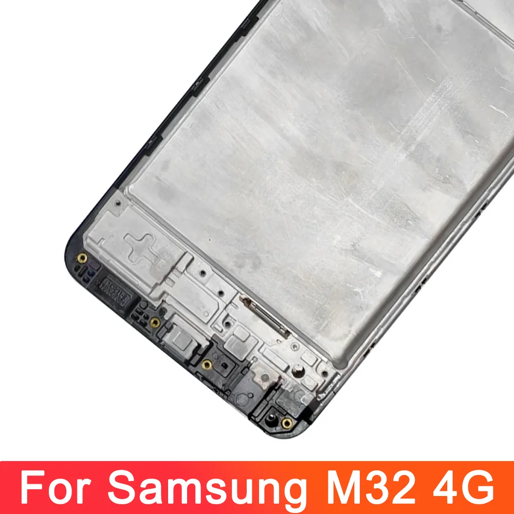 100% Tested For Samsung Galaxy M32 4G M325F M325F/DS M325FV LCD Display Touch Screen Digitizer With Frame Assembly Replacement