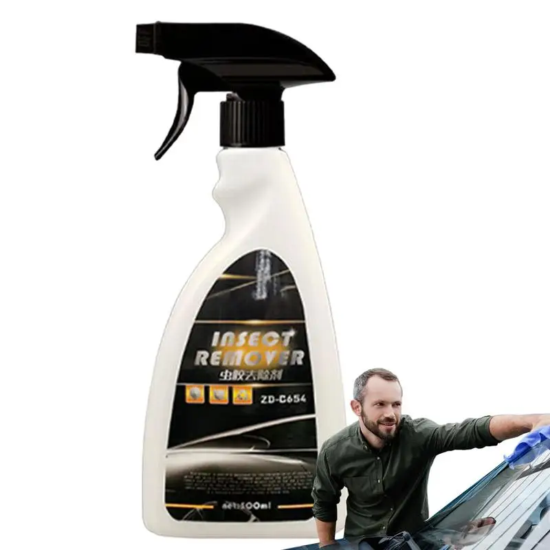 Tree Sap Remover For Cars Pine Sap Remover Powerful Car Window Cleaner 500ml Windshield Haze Eraser Solution Exterior Care