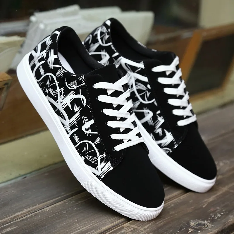 

Spring New Fashionable Men's Casual Shoes Student Sports Running Shoes Leisure Board Shoes Polyester Fiber Breathable Upgraded
