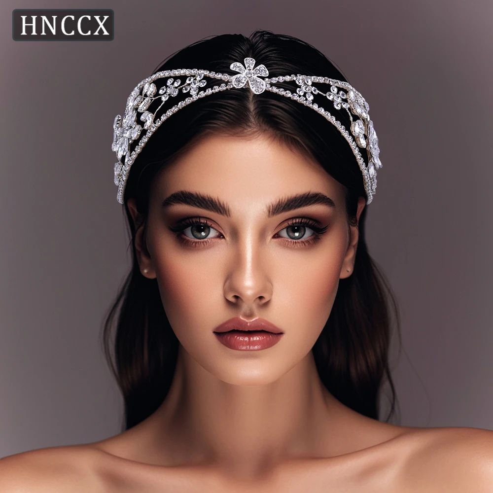 

YouLaPan Exquisite Bridal Wedding Headbands With Handmade Diamond Elegantly Crafted Ladies' Banquets Hair Accessories HP554