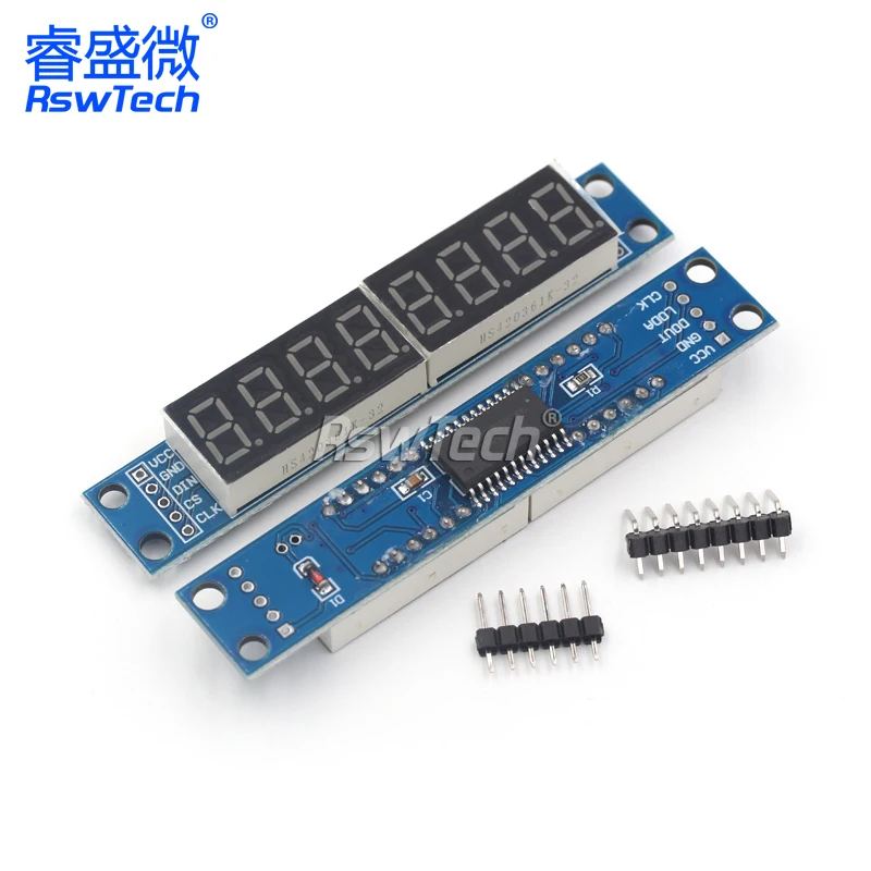 MAX7219 Dot Matrix Module For Arduino Microcontroller 4 In One Display with 5P Line 4 in 1 Control Drive LED Display Module