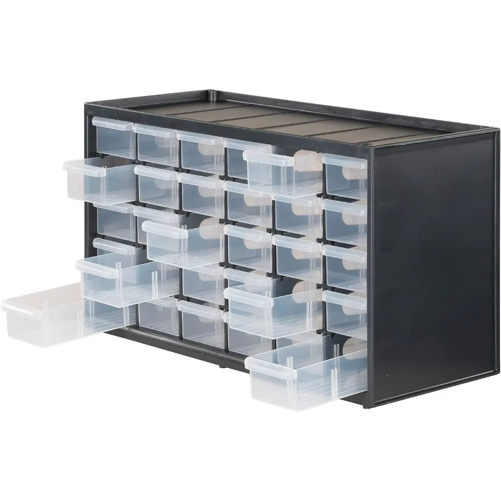 CRAFTSMAN 30 Drawer Storage Organizer, CMST40730, Modular Plastic Storage System, Easily Stackable Wall Mount Parts Organizer