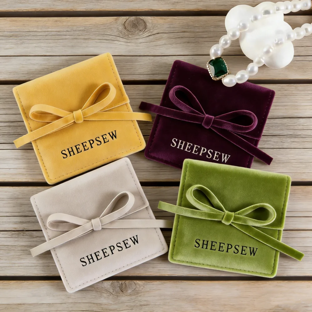 

50pcs Wholesale Custom Jewellery Drawstring Bag Pouch Multifunction Suede Microfiber Jewelry Rings Earrings Packaging Bag With L