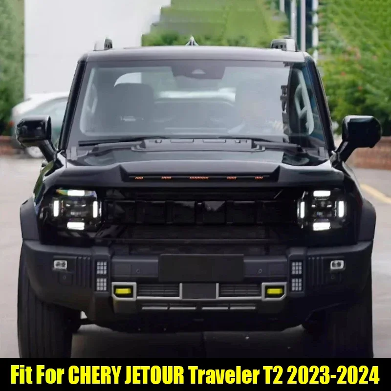 

New! Car Gravel Block Suitable for CHERY Jetour Traveller T2 2023 2024 Streamer Light Gravel Block Exterior Off-road Trim Parts