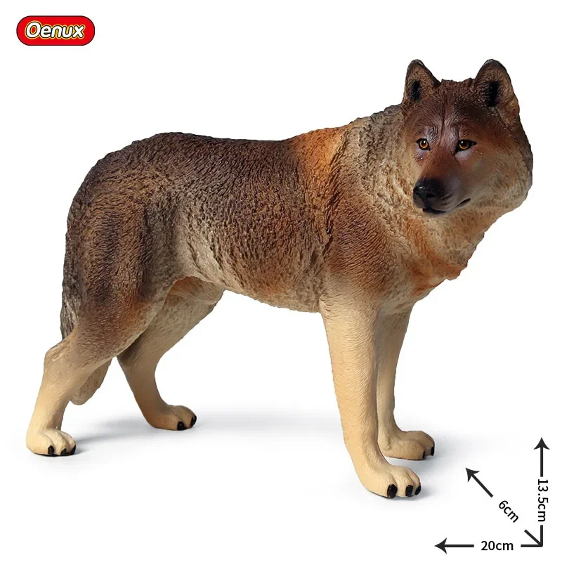 Simulation Wild Animal Wolf Action Figures Model Children Toys Desk House Miniature Decoration Figurines Terrarium Bonsai Gift