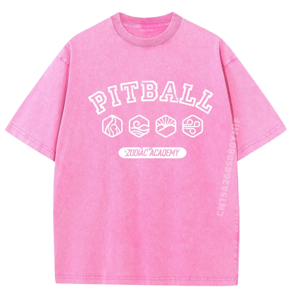 لانس أوريون بيتبول وجهين أكاديمية زودياك داريوس أكروكس Camisetas الجرافيك تي شيرت رجالي موضة غسلها تي شيرت رسالة