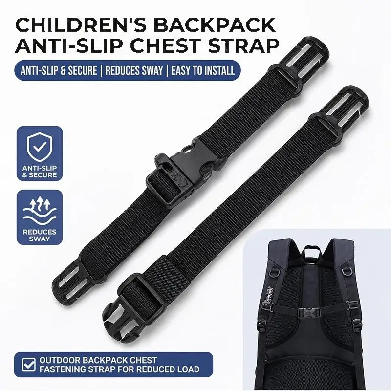 Universal Backpack Chest Strap, Heavy Duty Adjustable Backpack Sternum Strap Chest Belt With Quick Release Buckles Gift