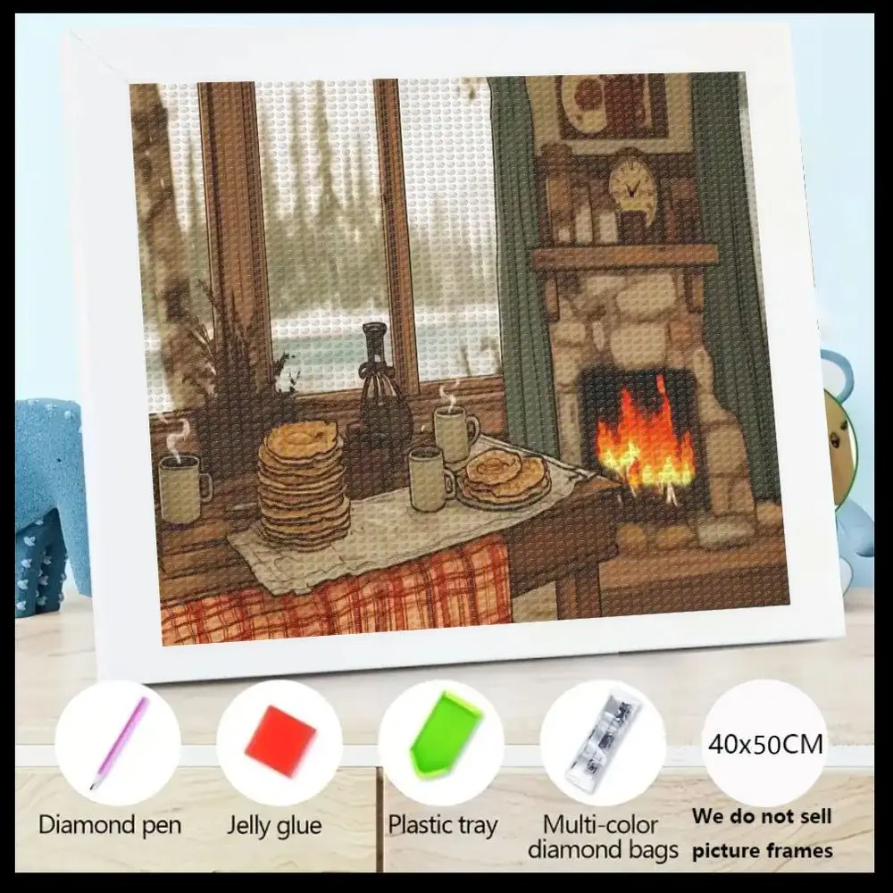 

Набор для алмазной вышивки 5D, 40x50 см, «Уютная зимняя хижина с блискучими алмазами», с изображением блискучих алмазов, для декора дома, с изображением блискучих алмазов, с изображением блискучих алмазов, с изображением блискучих алмазов, с изображением 