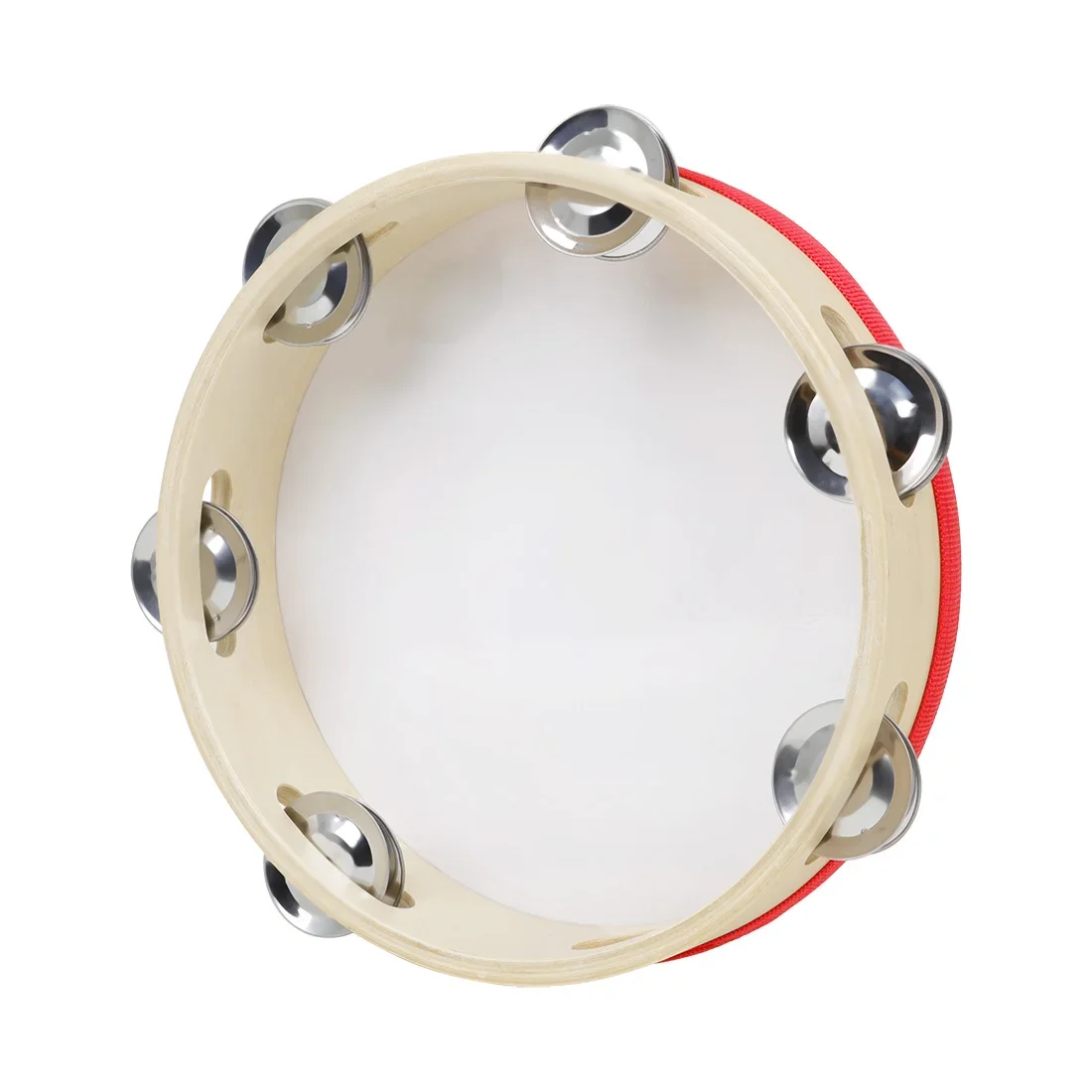 SLADE 8 بوصة الدف المهنية Handbell طبلة ذات يد الدف Panderos جرس الأناشيد لأداة قرع الرقص المسيحي