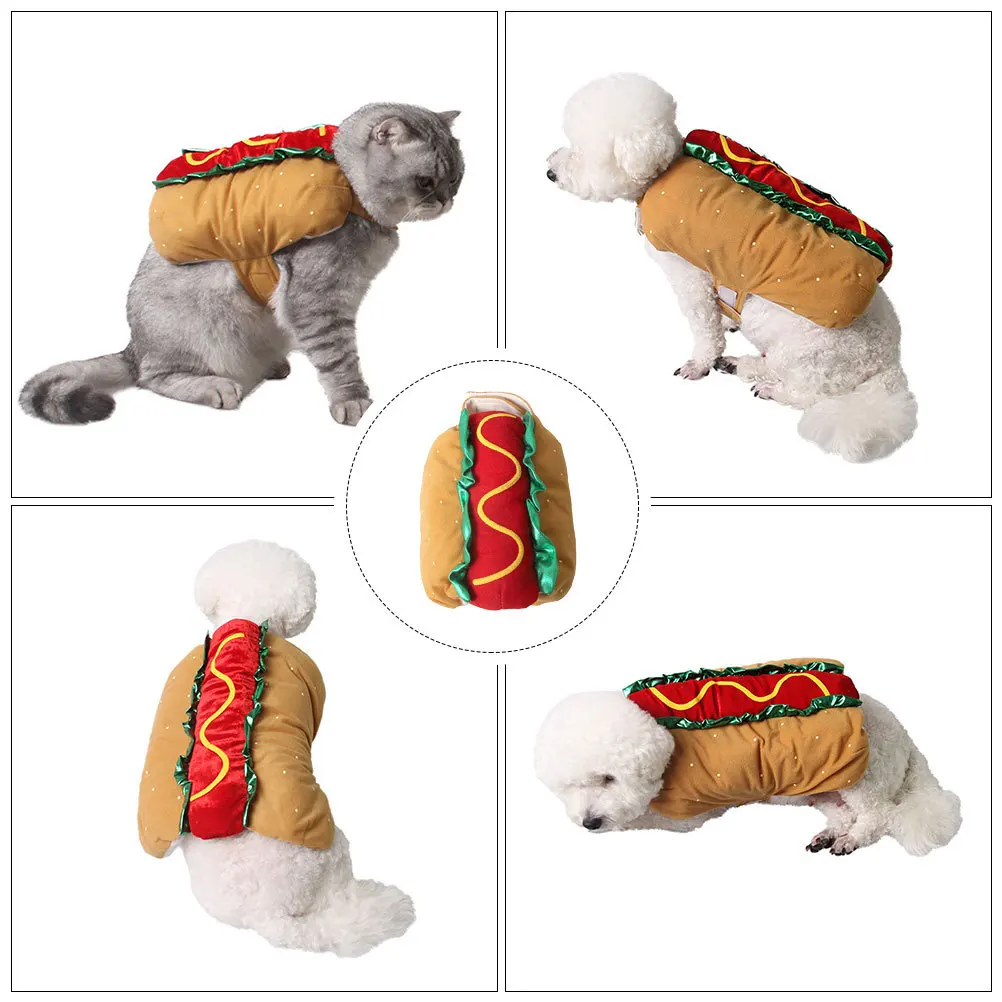 

1pc Winter Coat For Dogs Cats Christmas Costume Warm Clothing Party Outfit Decorative Pet Garment Festival Pet Supplies