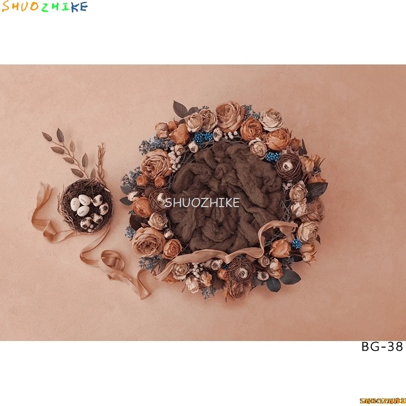 SHUOZHIKE حديثي الولادة صورة التصوير خلفية الزهور سوينغ عيد ميلاد الفن خلفية الطفل معرض الصور الدعائم BG-01