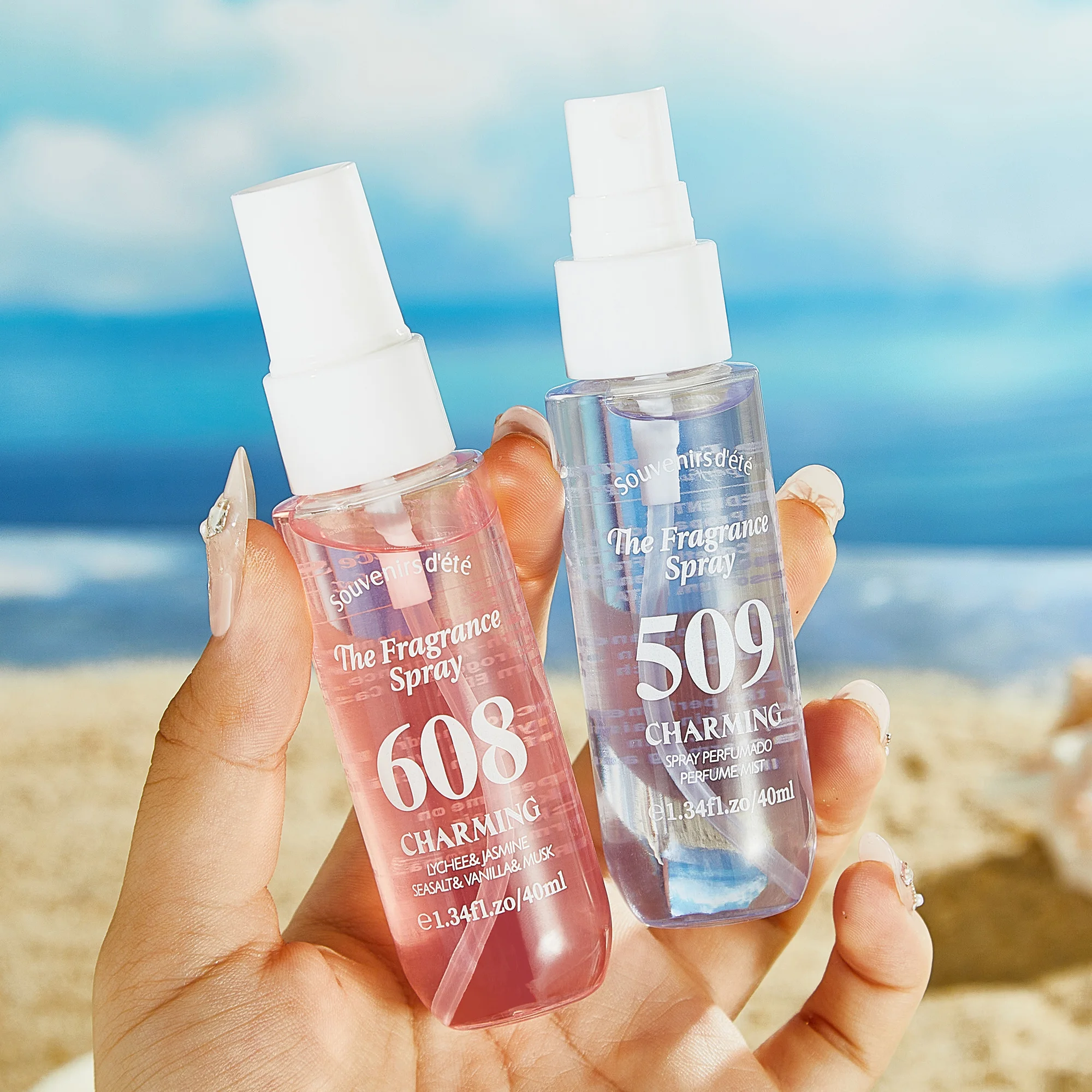 4pcs light fragrance spray set, flower and fruit fragrance, lasting formula, fresh fragrance, ideal holiday gift for girls view 6