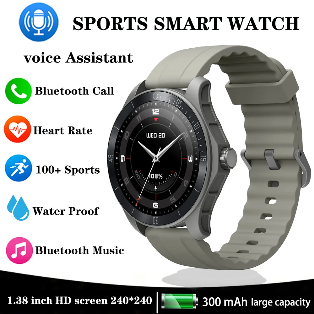 

Xiaomi Youpin Smartwatch Woman Heart Rate Monitoring Voice Assistant Men Watch Bluetooth Call Sports Fitness Waterproof Bracelet