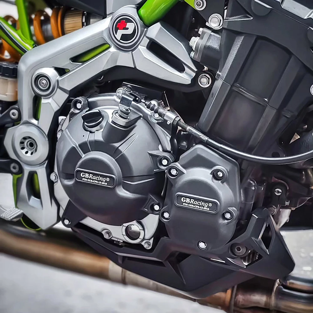 カワサキ Z900 (2017-2025) 対応：GBRacing セカンダリエンジンカバーセット（オルタネーター、セカンダリクラッチ、パルスカバー付き）