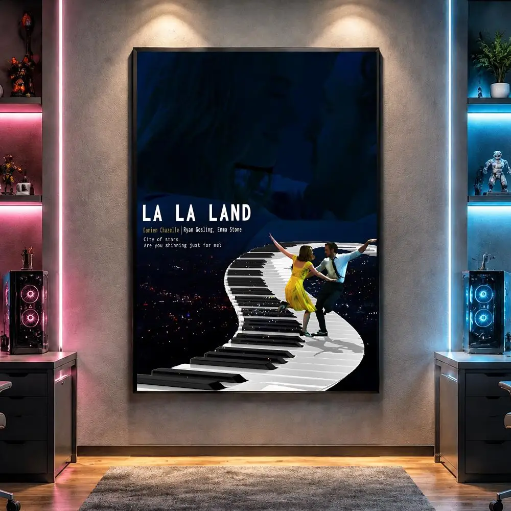 Film L-La La Land Musical Romance Poster Wall Art Bedroom Living Room Dorm Bar Cafe Gym Studio Home Decor Gifts
