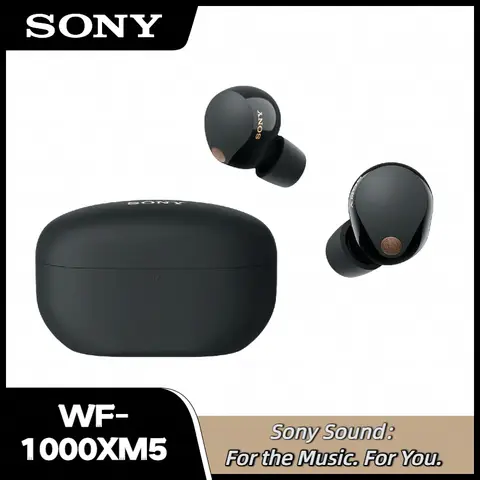 새로운 소니 WF-1000XM5 무선 블루투스 이어폰 소음 차단 이어 버드 마이크가있는 HiFi 스포츠 헤드폰