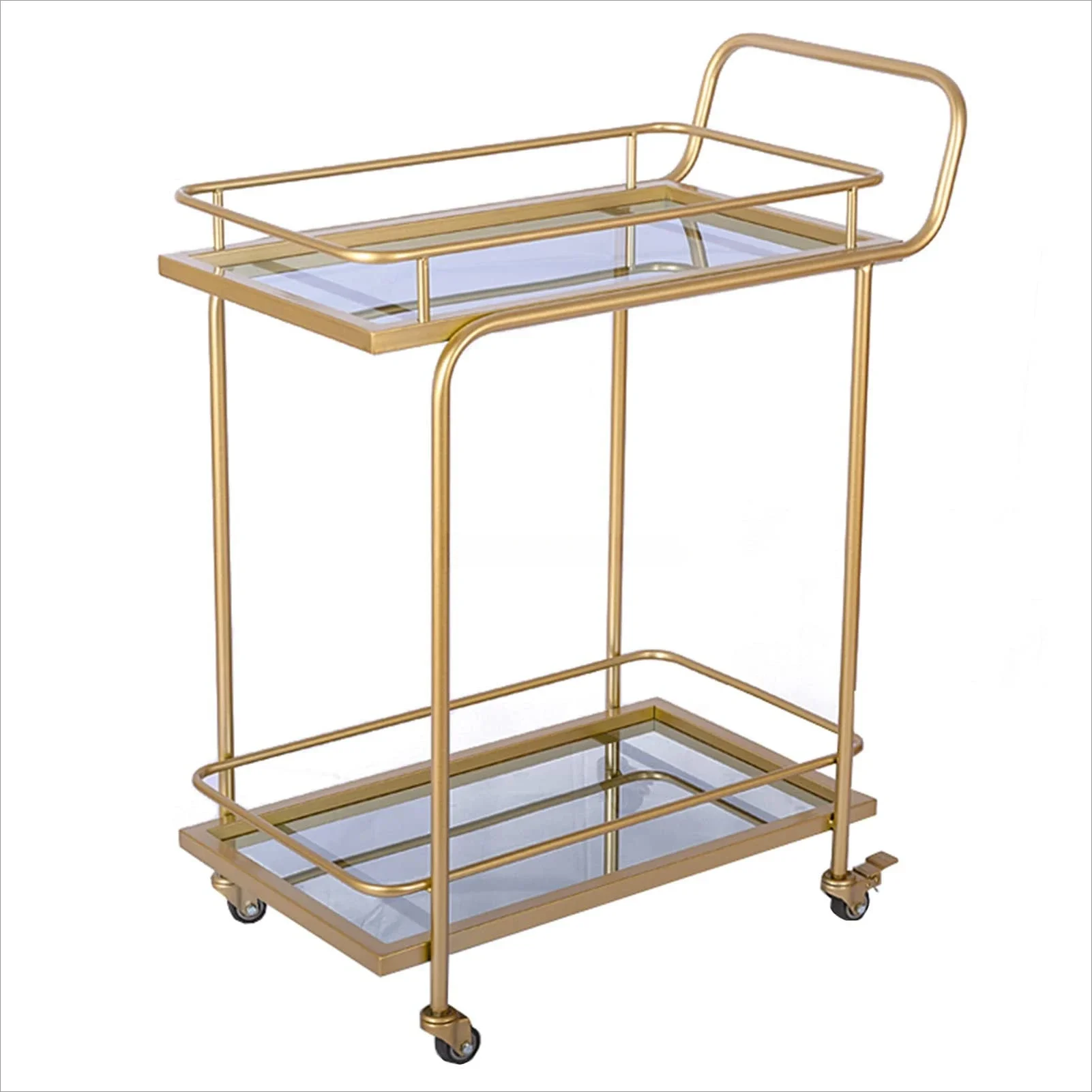 Luxury hotels marble drink trolley glass metal bar carts wine carts for home dinning carts