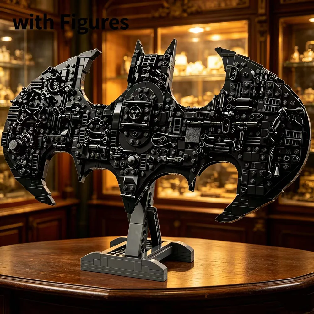 678PCS Super Hero Mask Emblem Building Blocks Set  3D Wall Decor Display Model, STEM DIY Toy Birthday Gift for Adults