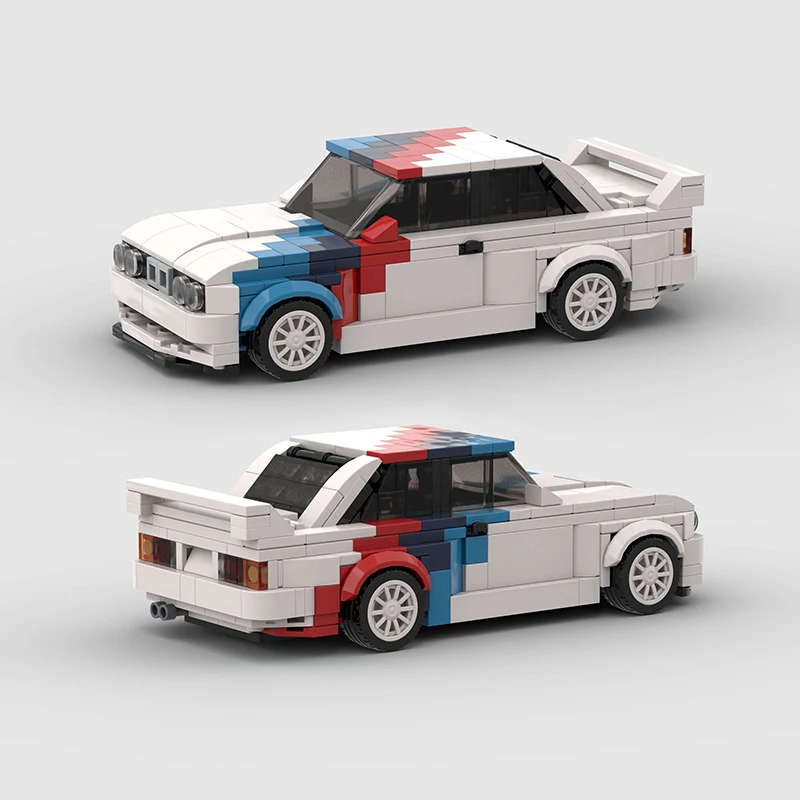 Moc City 자동차 스피드 챔피언 레이서, ae86 M3 M8 빌딩 블록, R34 RX-7 레이싱 슈퍼 테크닉, 창의적인 차고 장난감