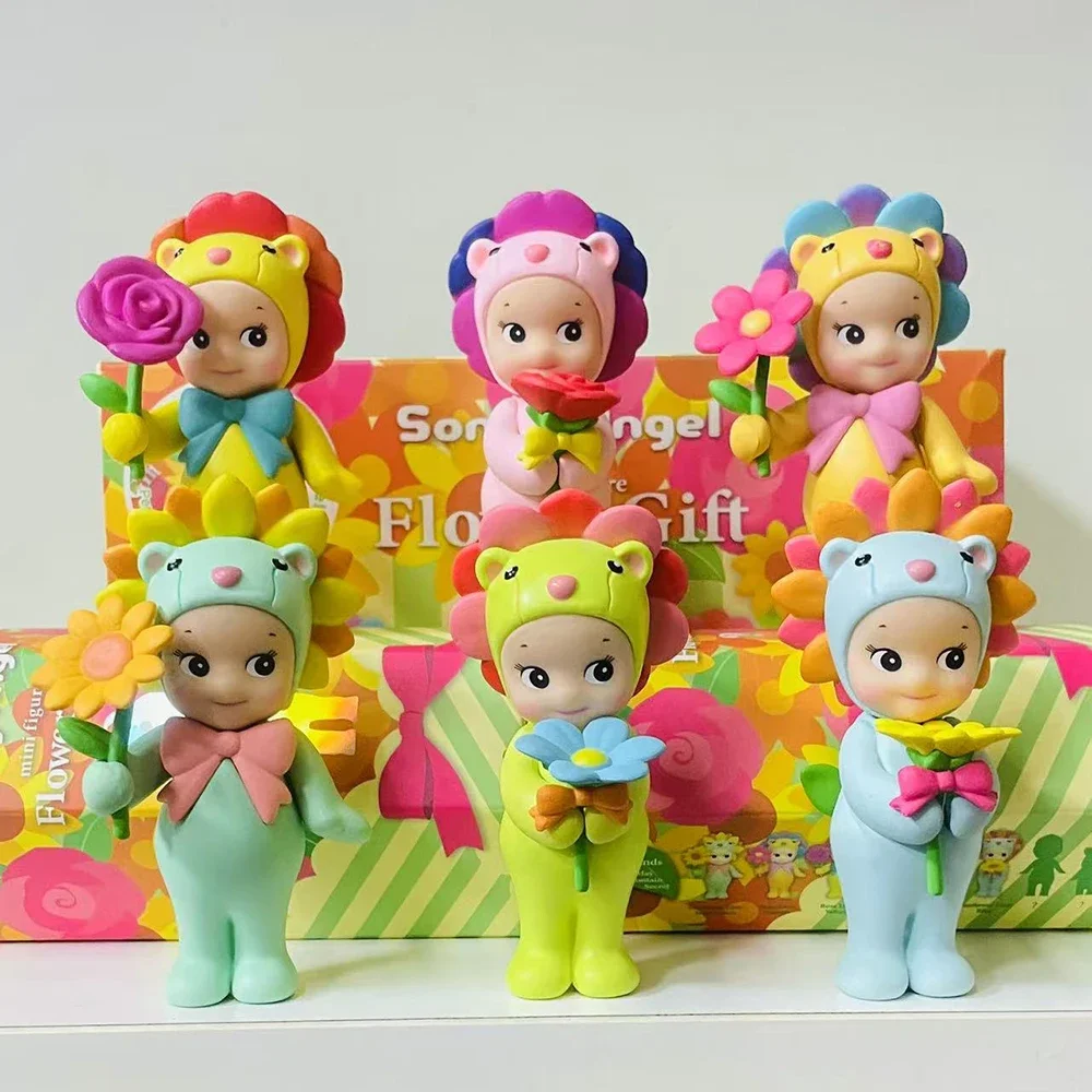 

New Sonny Angel Blind Box Toys Flower Gift Series Mini Anime Action Figures Ornaments Dolls Fans Children Christmas Gifts