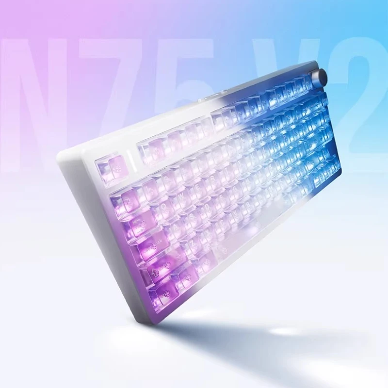 

VGN N75 V2 Mechanical Keyboard Customized Tri-mode RGB Hot Swappble Gasket Structure Ergonomic E-sports Game Mechanical Keyboard