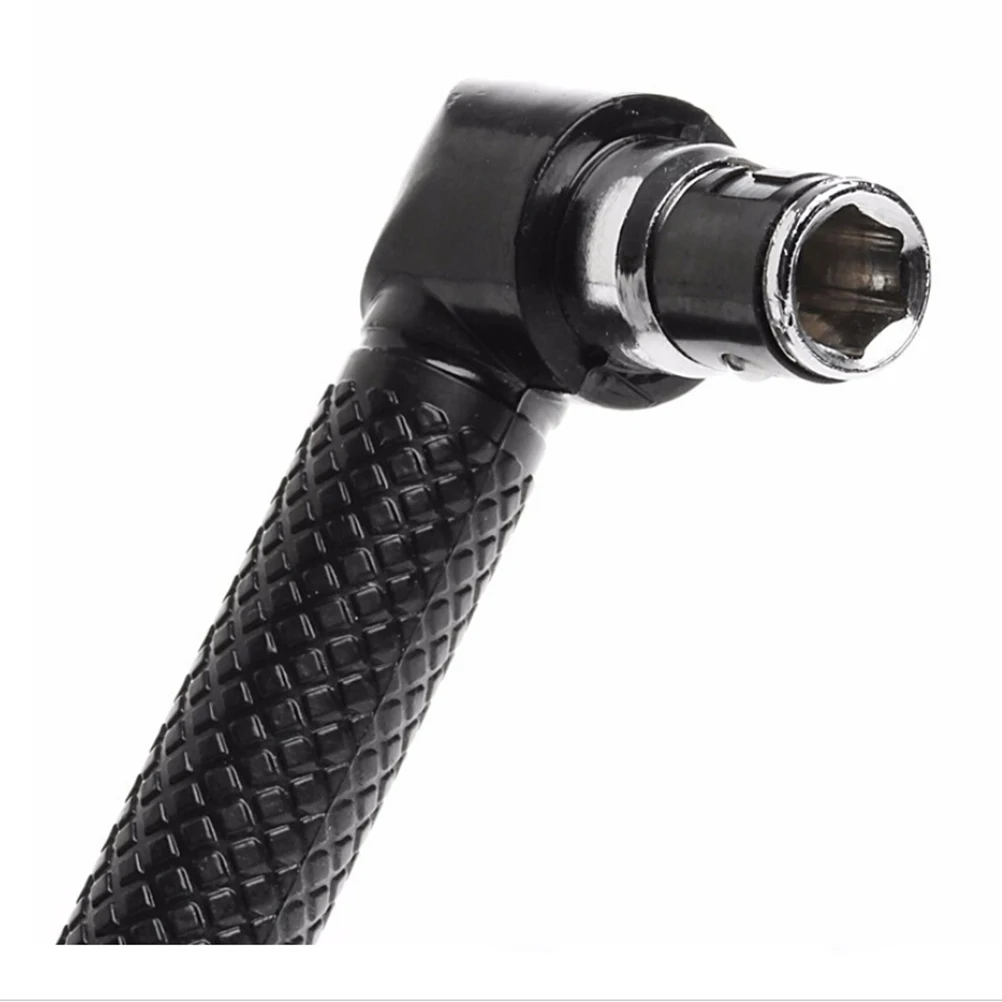 

Double-Headed L-Shaped Socket Wrench Black 1 4 Hex Screwdriver Adapter 90 Degree Right Angle Extension Handy Tool