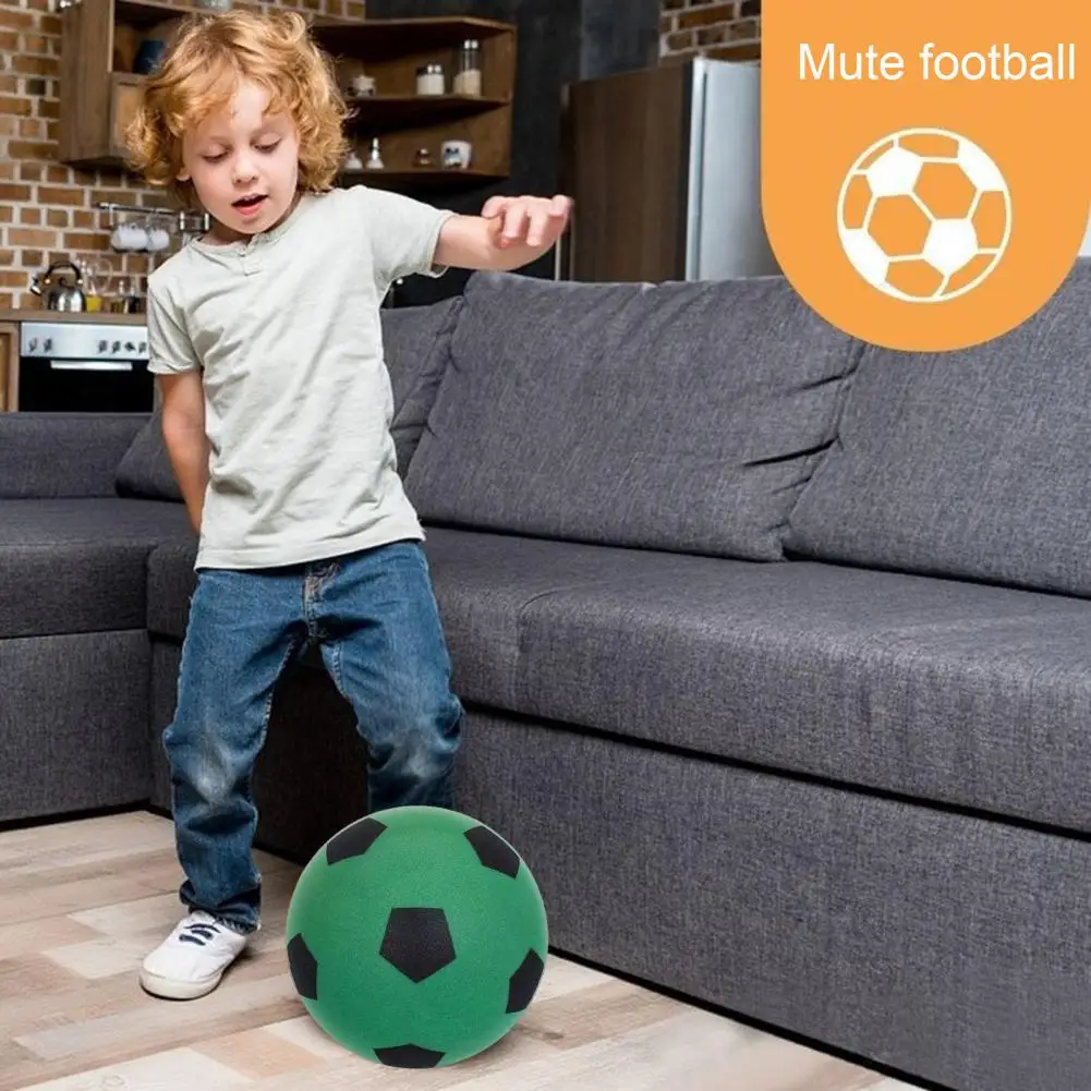Attrezzatura sportiva sicura per bambini Silent Football Indoor Training Ball Soft Elastic Soccer Gear for Children Long-lasting for Youth