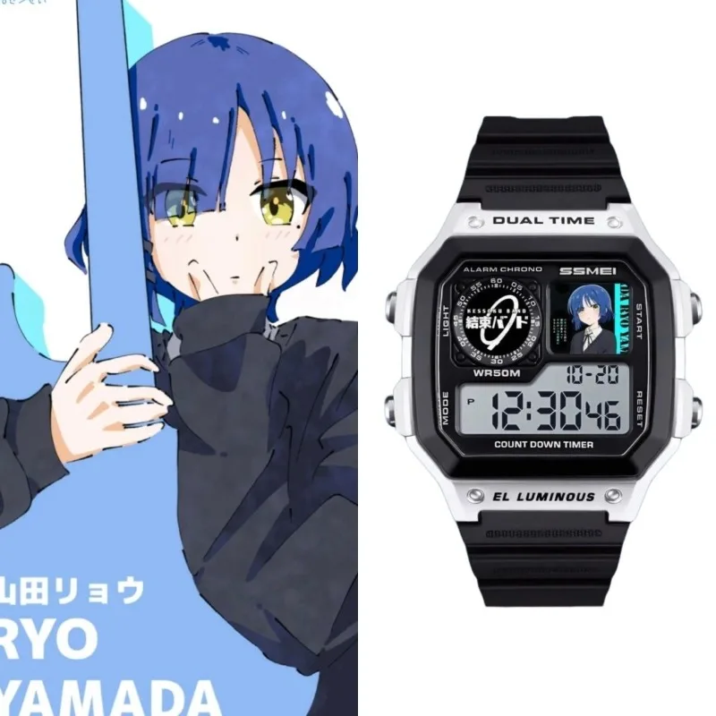 Bocchi The Rock GotohHitori Yamada Ryo Ijichi Nijika Kita Ikuyo Watch Anime Peripherals Cartoon Waterproof Electronic Watches