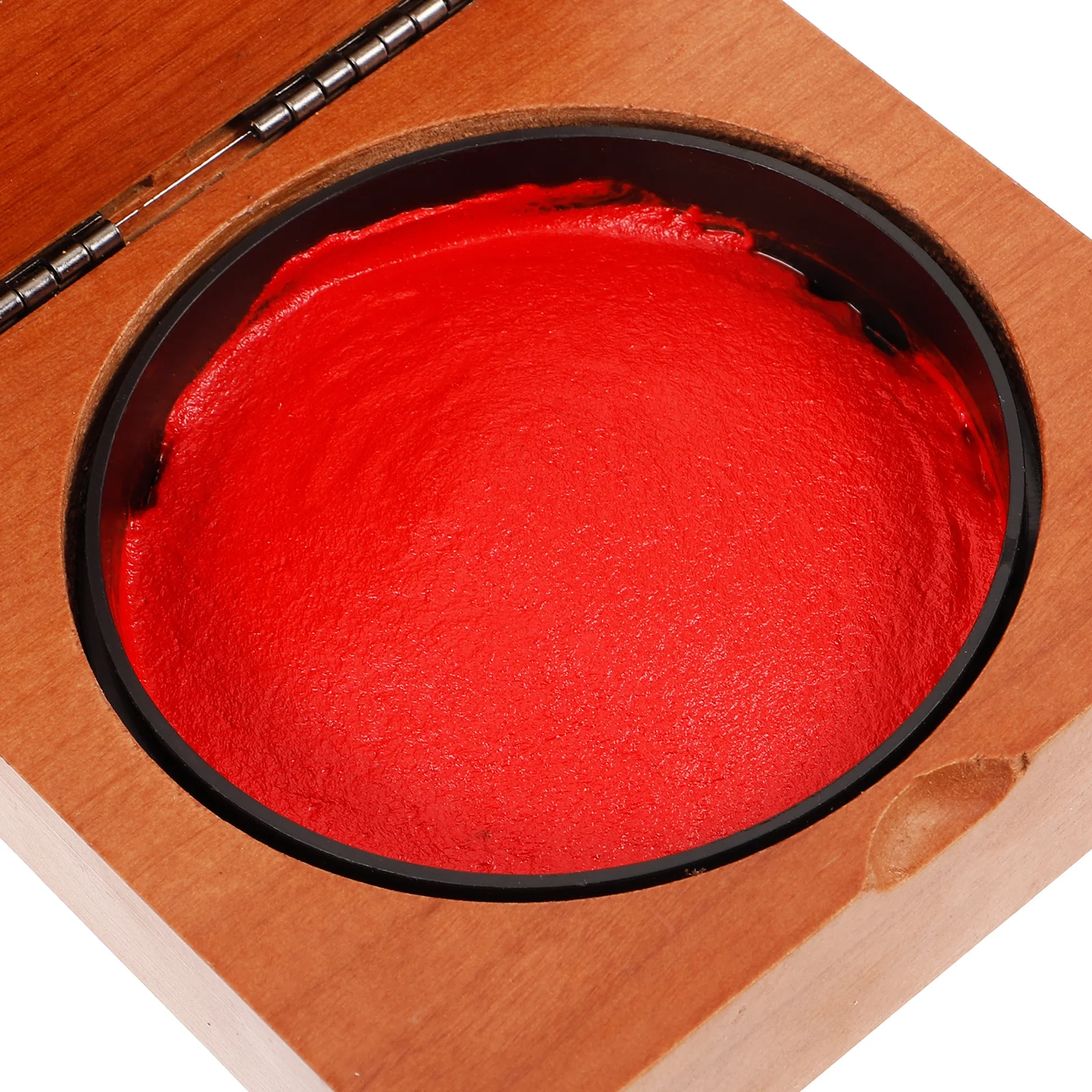 

Wooden Box Portable Ink Paste Container Large Capacity Multifunctional Seal Storage Box Stamper Storage Holder