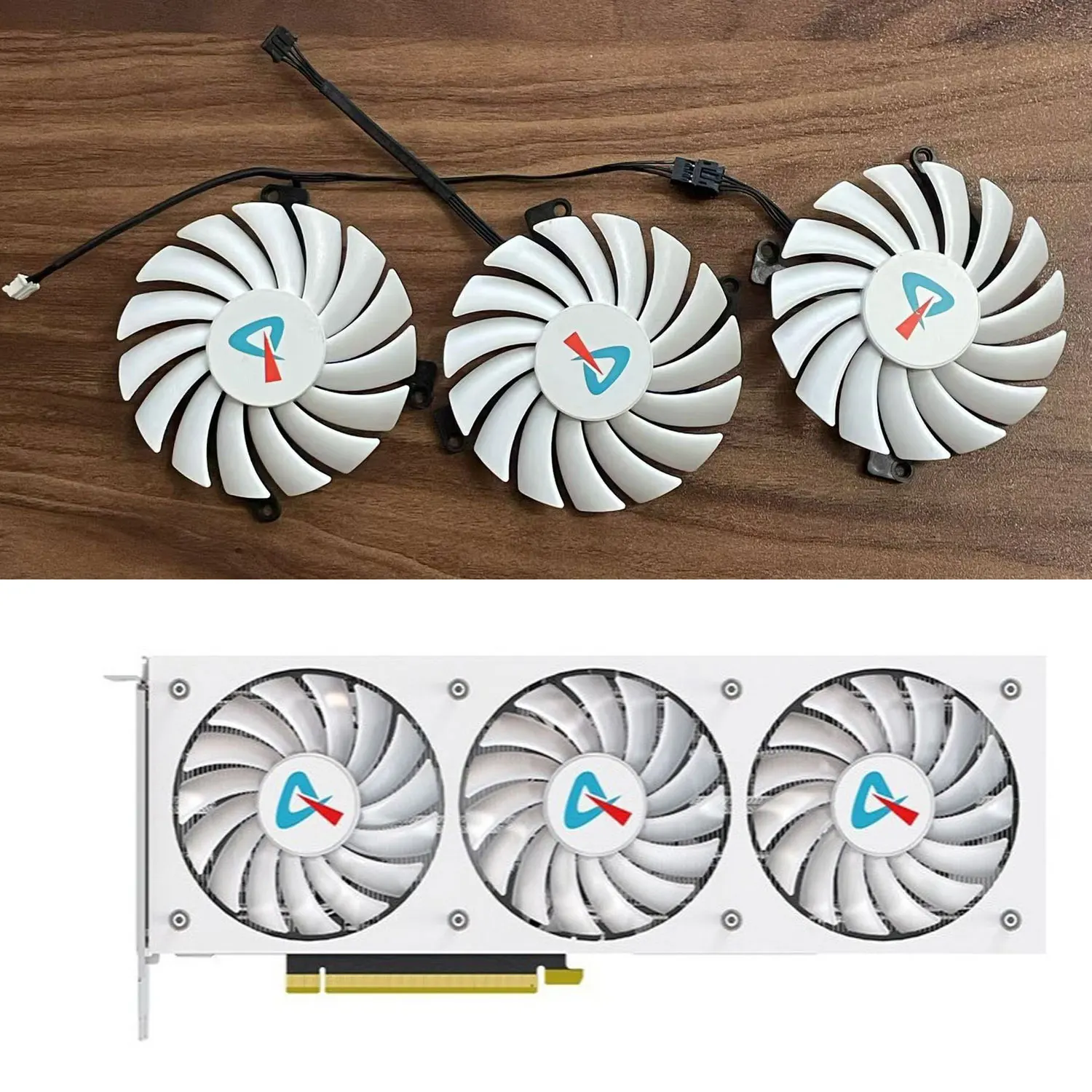 

Brand new CF-12910S 4PIN 85MM suitable for AX gaming rebel GEFORCE RTX3080TI 3090 TI X3W graphics card replacement fan