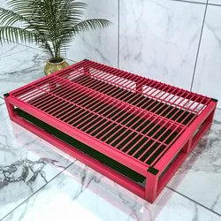 Dog Toilet Stainless Steel Litter Boxes for Large Dogs Indoor Dog Toilet Training Puppy Litter Box Sand Basin Pet Cleaning Tools