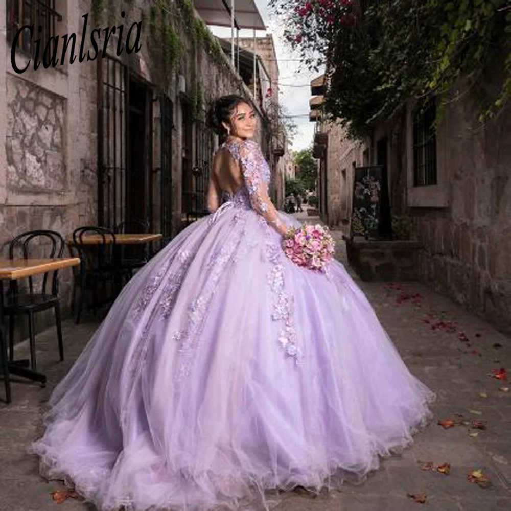 Elegant Lilac Quinceanera Dresses Pockets 2023 Sequins Applique Off Shoulder Sweet 16 Dress Vestido De 15 Anos Ball Prom Gowns