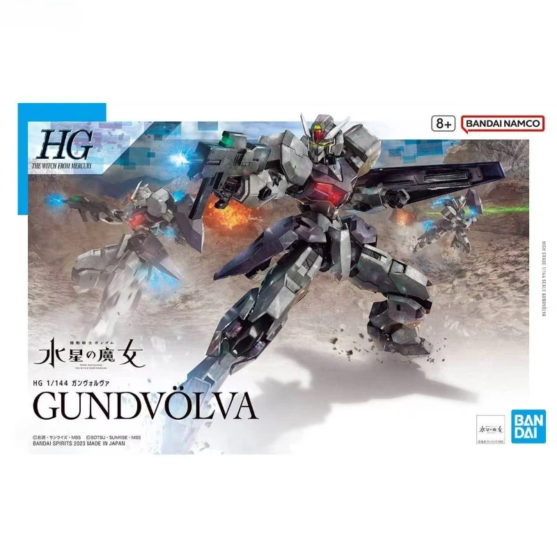 

BANDAI Gundam оригинальная коробка в сборе, игрушка HG1/144 Mercury's Witch TWFM 24 EDM-GB, аниме-периферия высокого напряжения, коллекция подарков