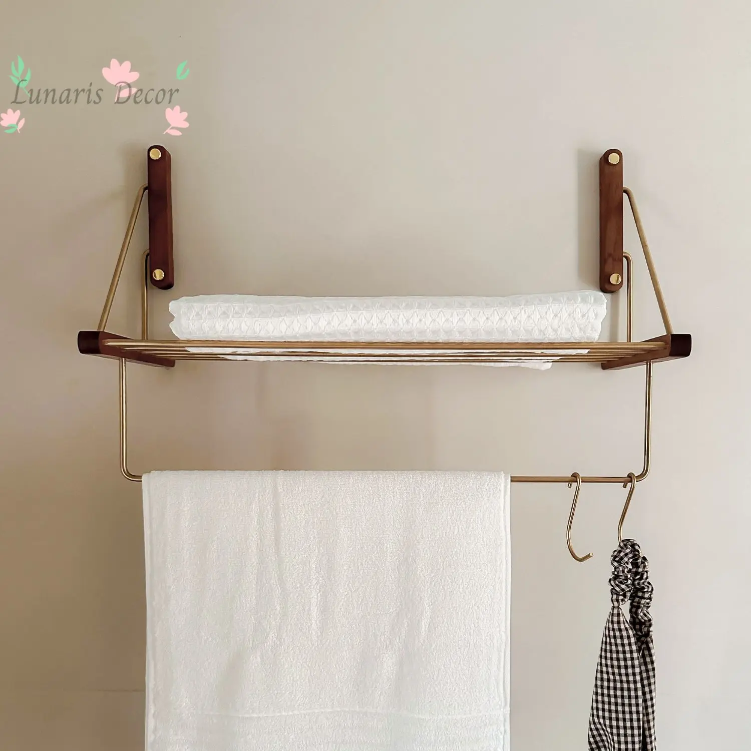 Toilet towel rack non-punching high-end bathroom towel rack integrated wall-mounted