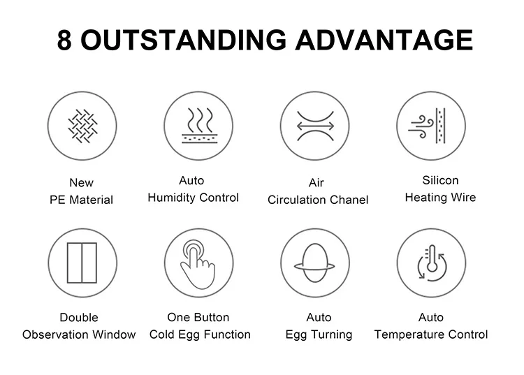 HHD 2022 حاضنة بيض حمراء صينية جديدة 2000 حاضنة أوتوماتيكية بالكامل حاضنات البيض أوتوماتيكية للبيض