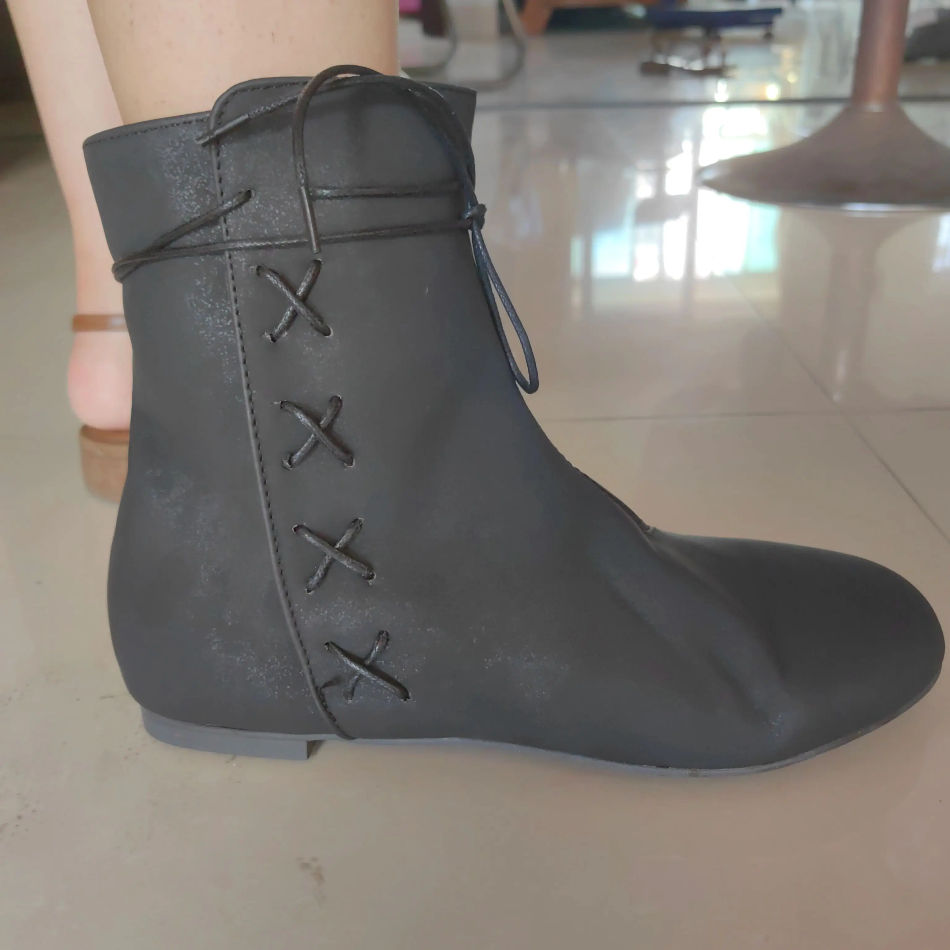 Botas Medievales de Encaje para Hombre, Estilo Caballero, Cazador, Príncipe, Vikingo, Pirata, Zapatos de Disfraces Retro para Mujer, Accesorios de Escenario, Cosplay