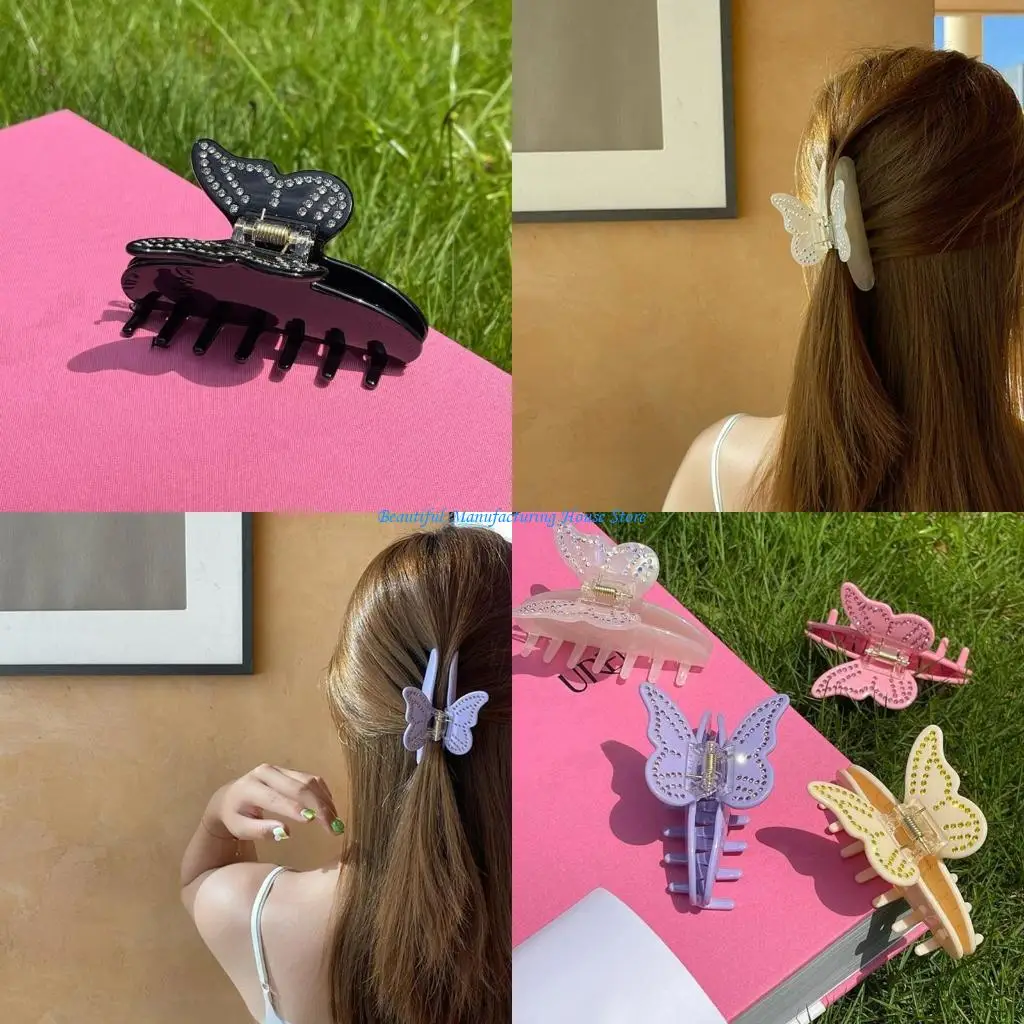 

E56A Женский зажим для когтей, Нескользящая заколка, модная заколка для волос для женщин, аксессуары для головы