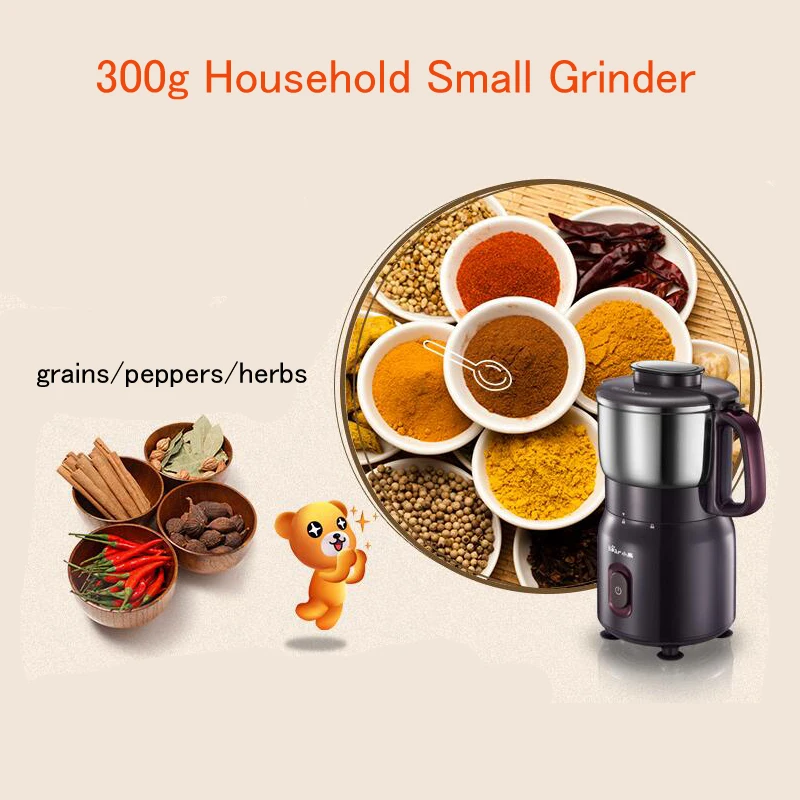 300g Electirc Pepper/Herb Grinder Ultra-fine Grain Grinding Machine Household Small Milling Machine