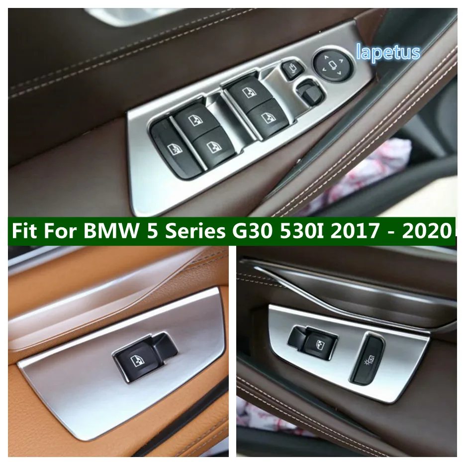 

Door Handle Holder Window Lift Button Switch Decoration Panel Cover Trim For BMW 5 Series G30 530I 2017 - 2023 Car Accessories