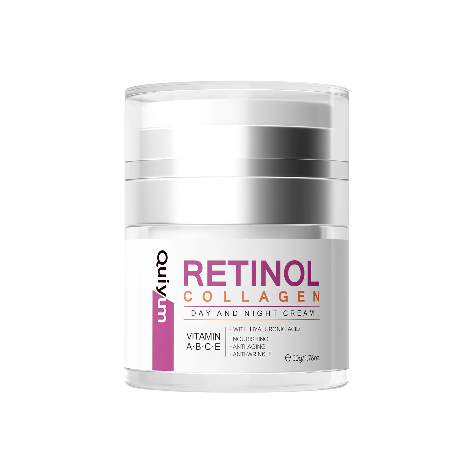 QUIYUM Retinol Collagen Face Cream 50g, Anti Aging Moisturizing Day Night Cream, Firming Hydrating Skin Care for Women