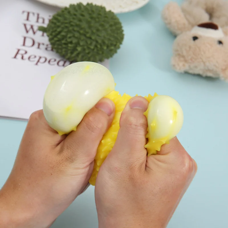 Taba Squishy Table Durian Fruit Anti-Stress Fidget Toys Soft Squeeze Dekompressionsentlüftungsspielzeug zur Entspannung Stressabbau