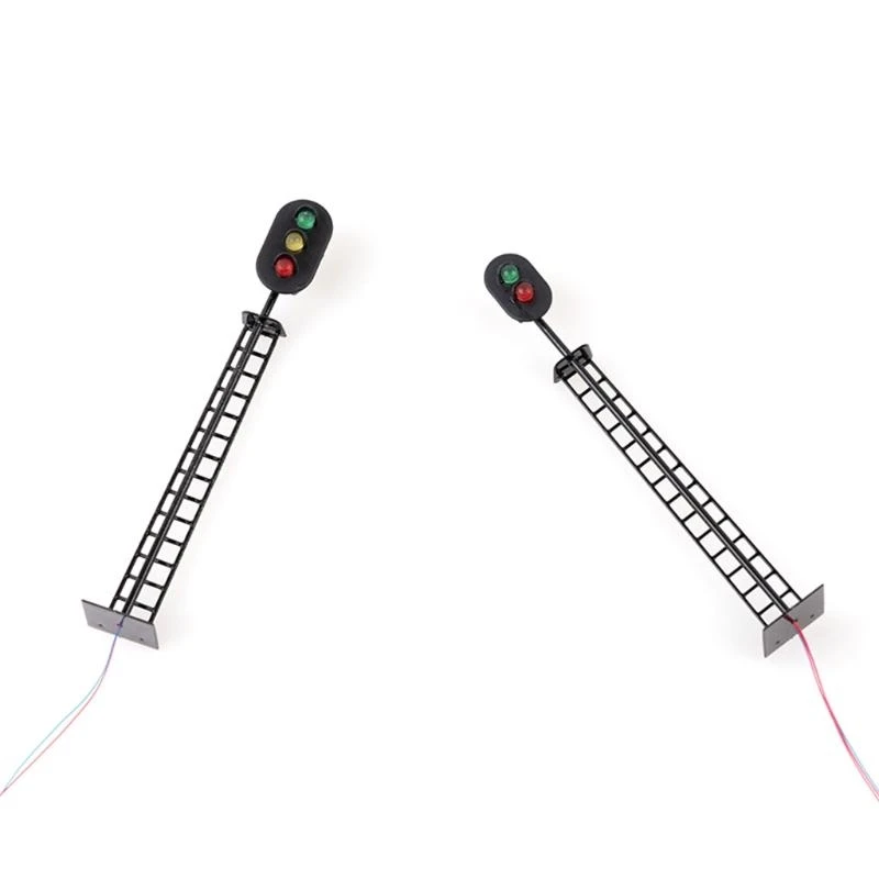 U13F 1:87 Miniature Railway Train Signals doen alsof voor het spelen diy hobby bouwmodel accessoires micro verkeersborden GI