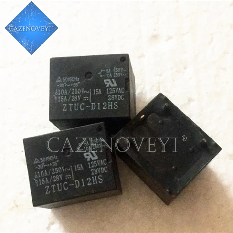 High quality seller 5pcs/lot Relay ZTUC-D12HS 12V 22F 5 10A250VAC 15A125V In Stock