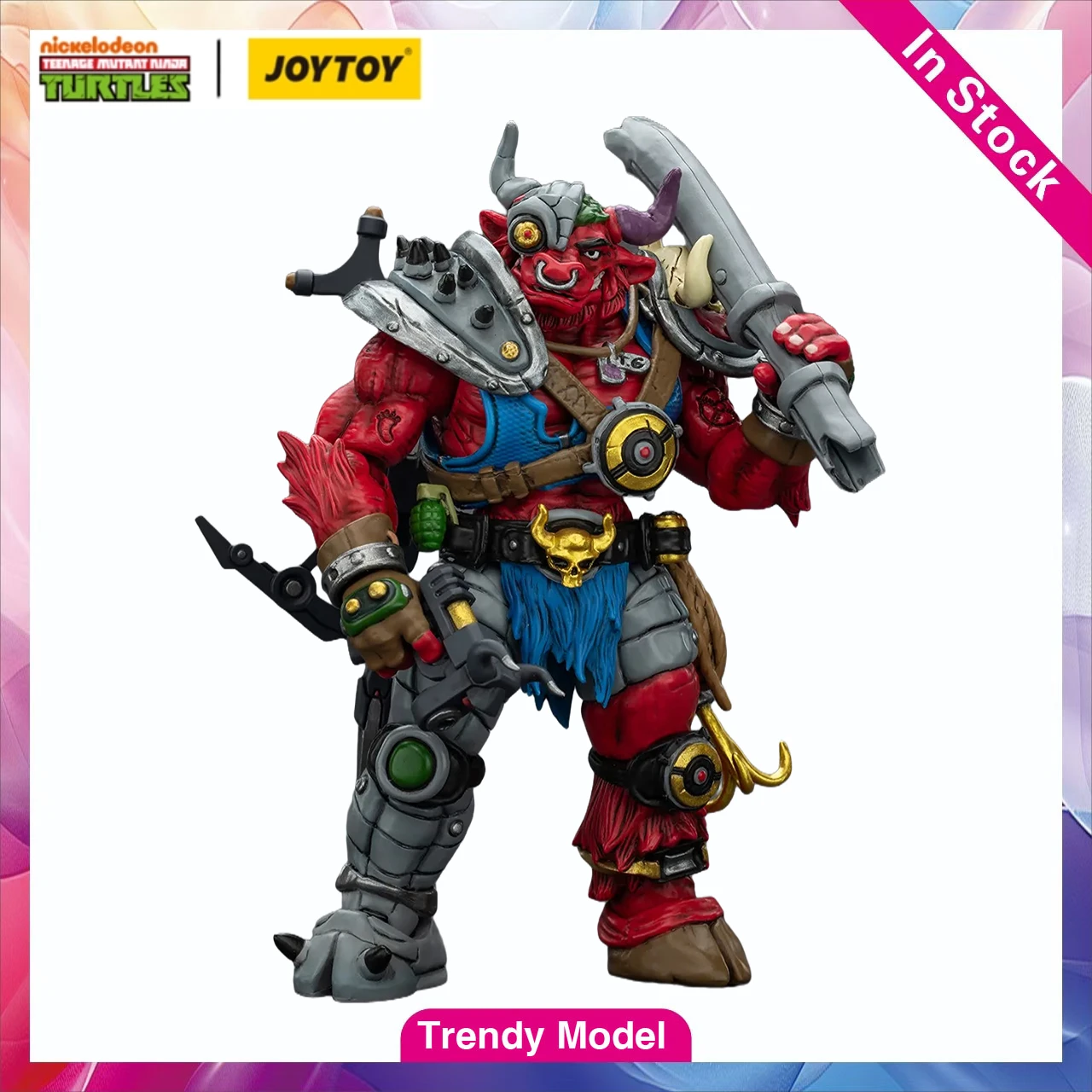 

【TM】JOYTOY TURTLE'S Action Figure Scale 1/18 TMNT-Groundchuck Модель-игрушка в подарок