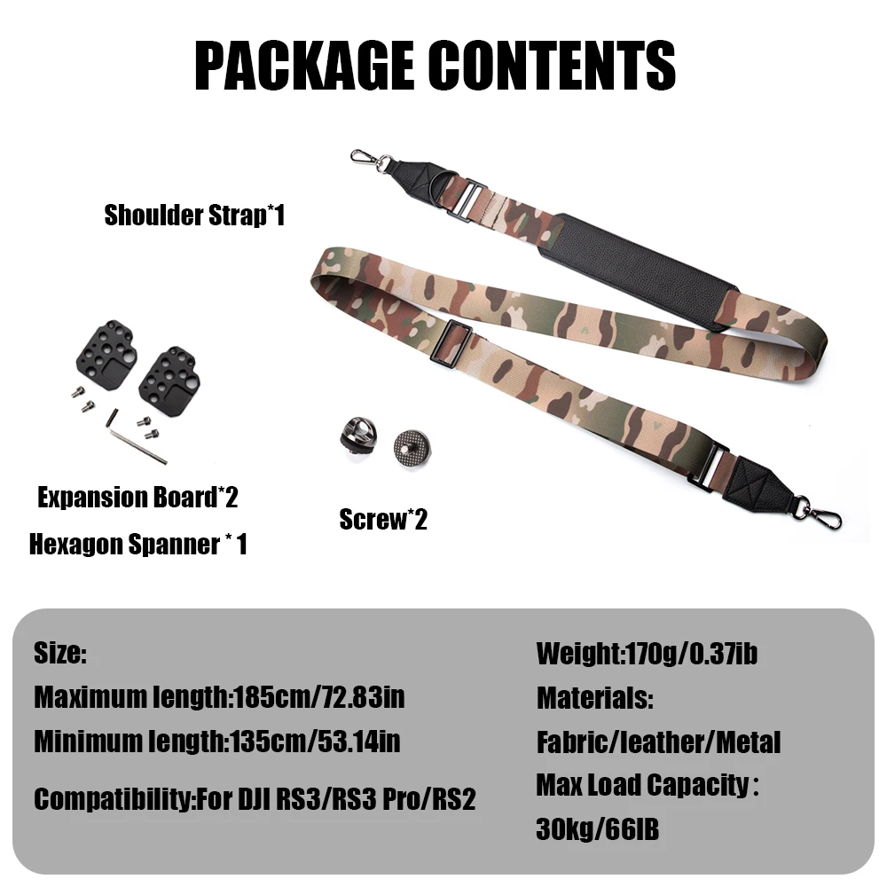 Stress Relief Shoulder Strap Stabilizer Expansion Mounting Base with Cold Shoe Mount for Dji Ronin RS 3 RS 4 RS4 PRO Accessories