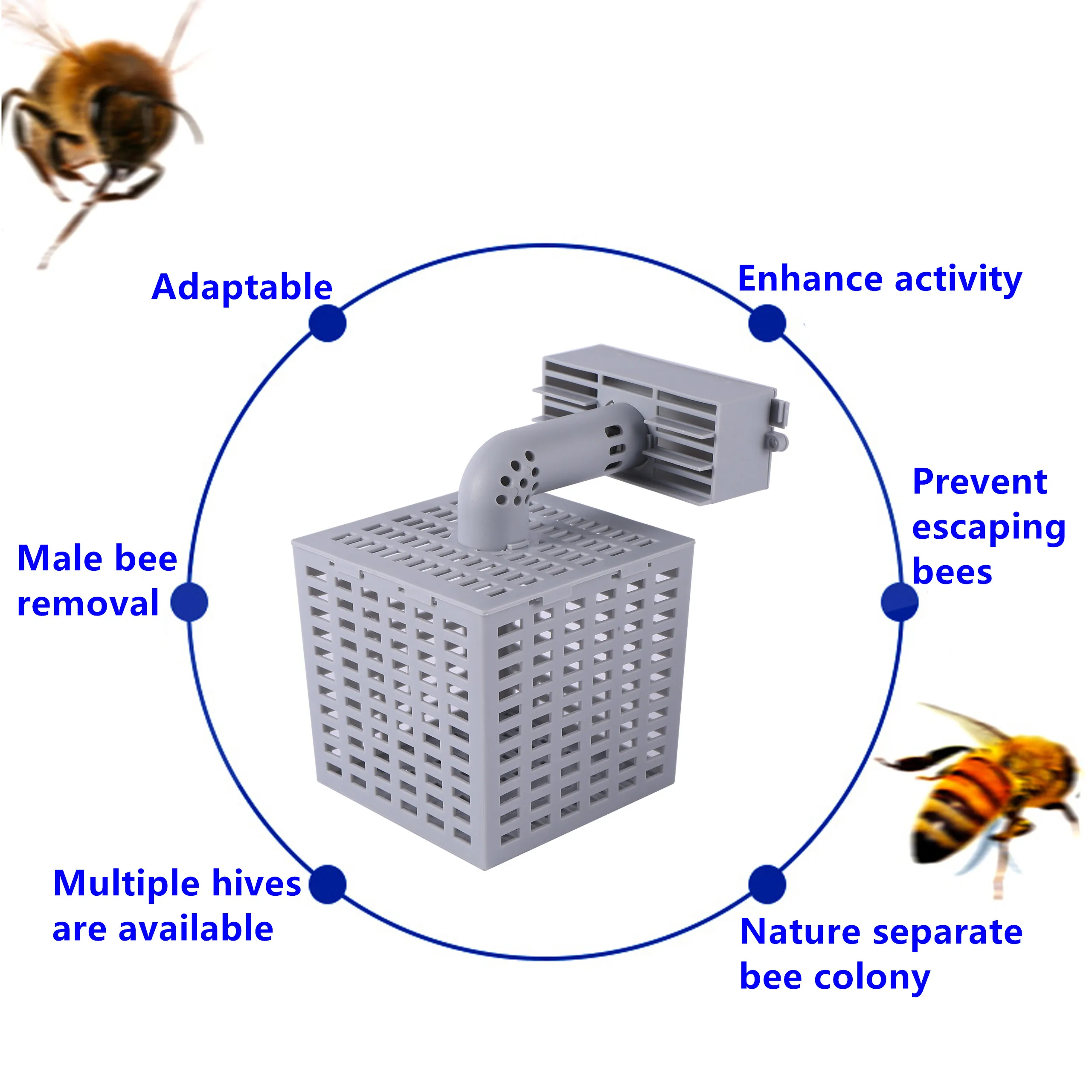 Automatyczna kolekcja miodu gniazdo rama pszczelarz ula Food-grade Plastic Honeycomb Block pszczoła śledziona Box narzędzia pszczelarskie