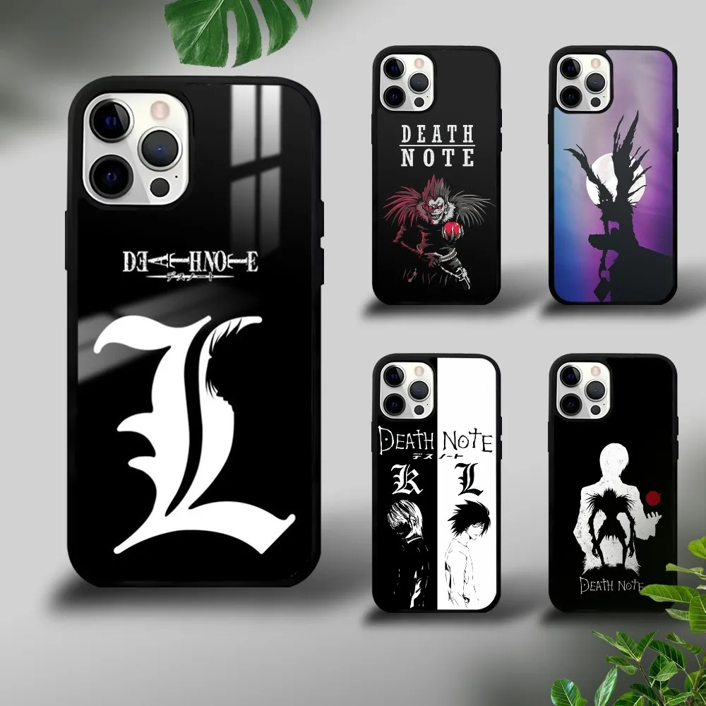 Anime Cool D-Death N-NoteS Phone Case For iPhone 16 15 14 13 12 11 Pro Xs Max Mini Plus Celulares Hard Funda