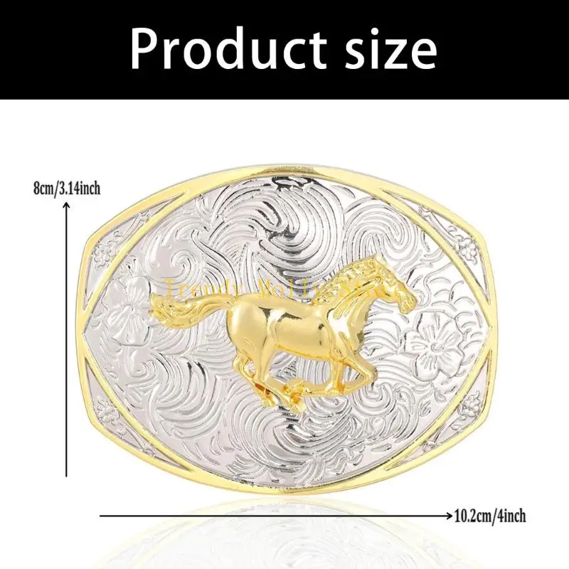 N5KB مشبك حزام أرابيسك أنيق منقوش للرجال والنساء سبائك مقاومة للتآكل لمناسبات مختلفة