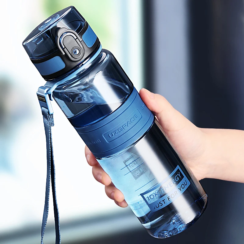 Water Bottle 1 litre Plastic Ditect Drinking Sports Bottle Portable Leakproof Outdoor Tour Camp Tritan Plastics Bottle BPA Free